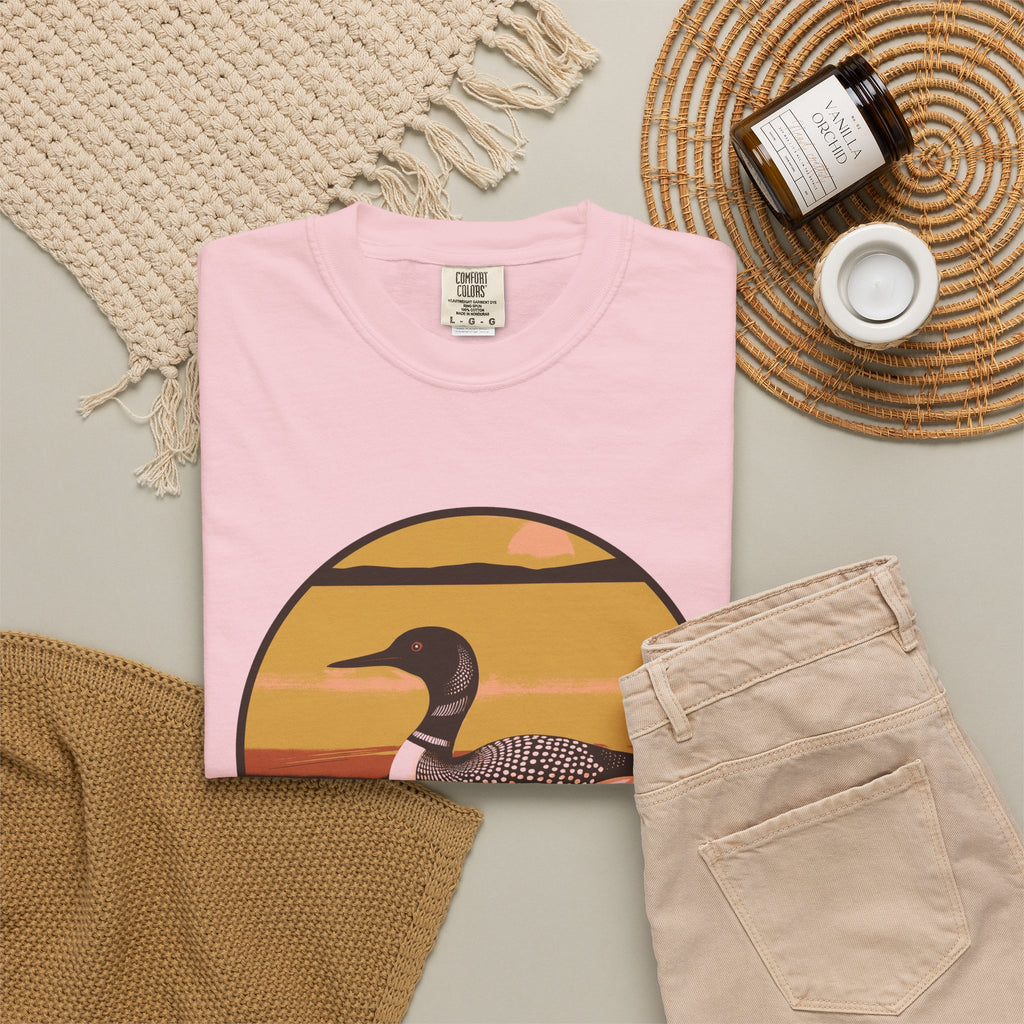 Lake Life Gift Shirt - Morning Loon Tee