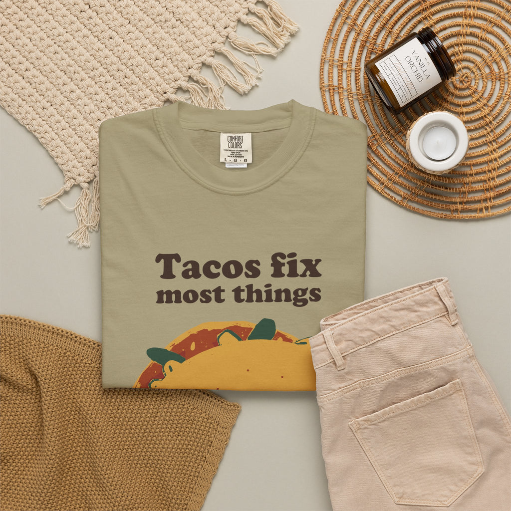 Taco Lover Shirt - Tacos Fix Most Things Tee