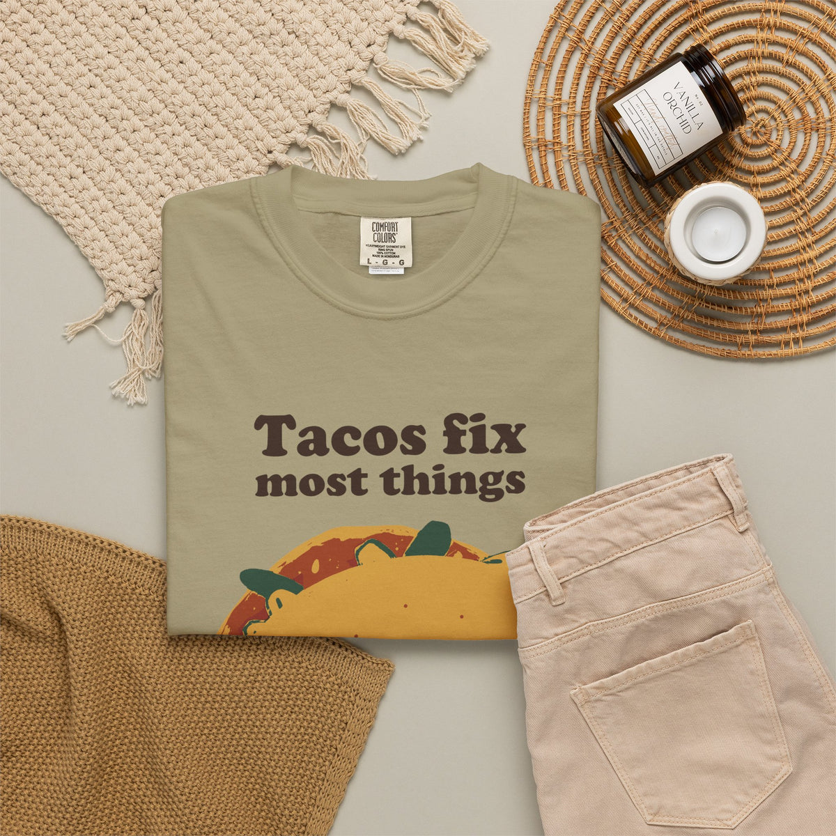 Taco Lover Shirt - Tacos Fix Most Things Tee