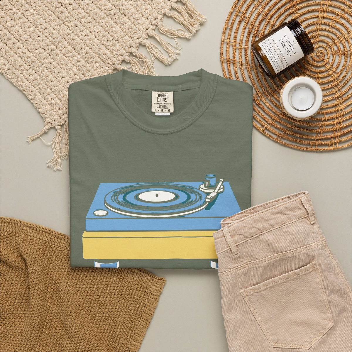 Vinyl Record Shirt - Spin Cycle Record Player Tee for Music Lover