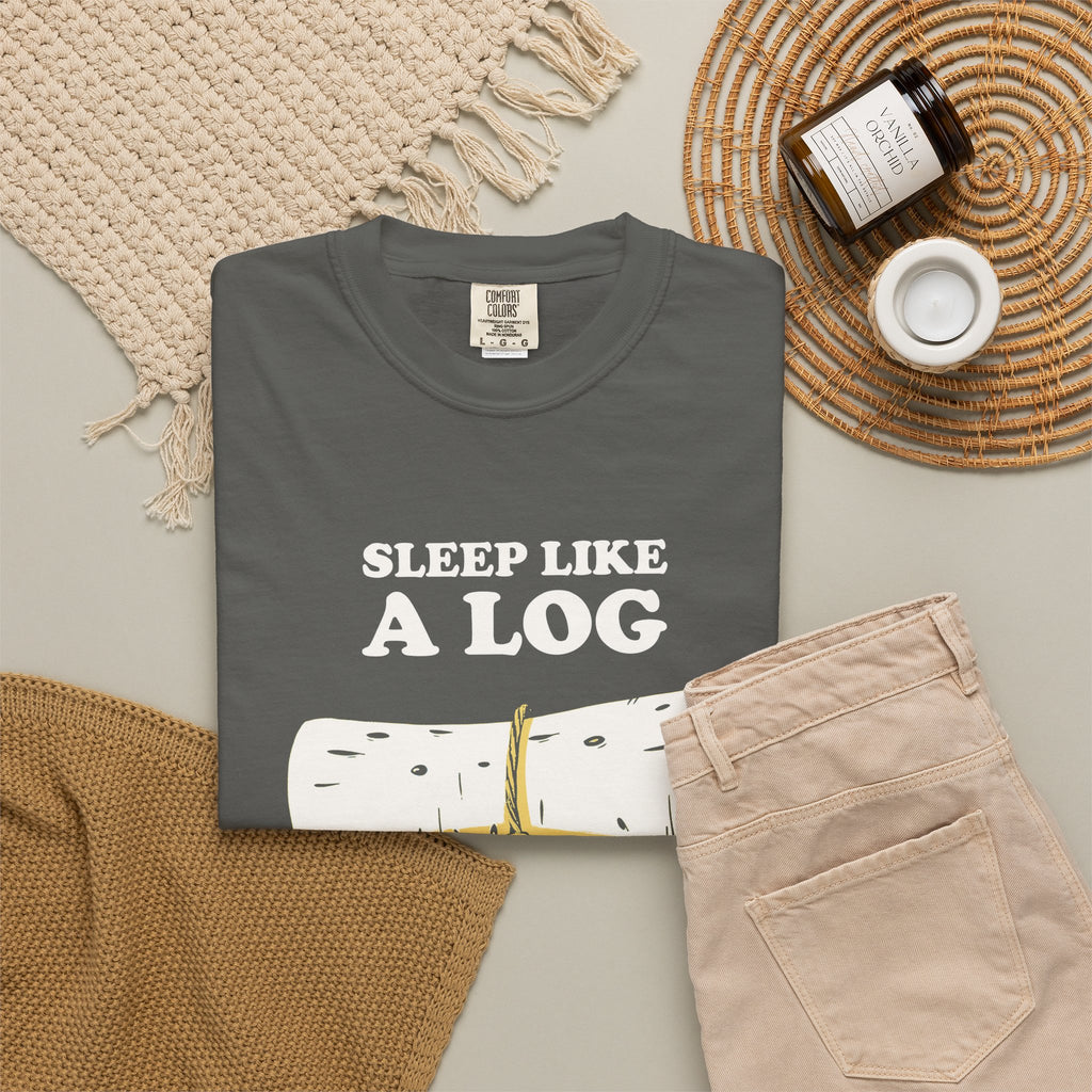 Funny Cabin Lover Shirt - Sleep Like a Log - Cabin Lover Gift