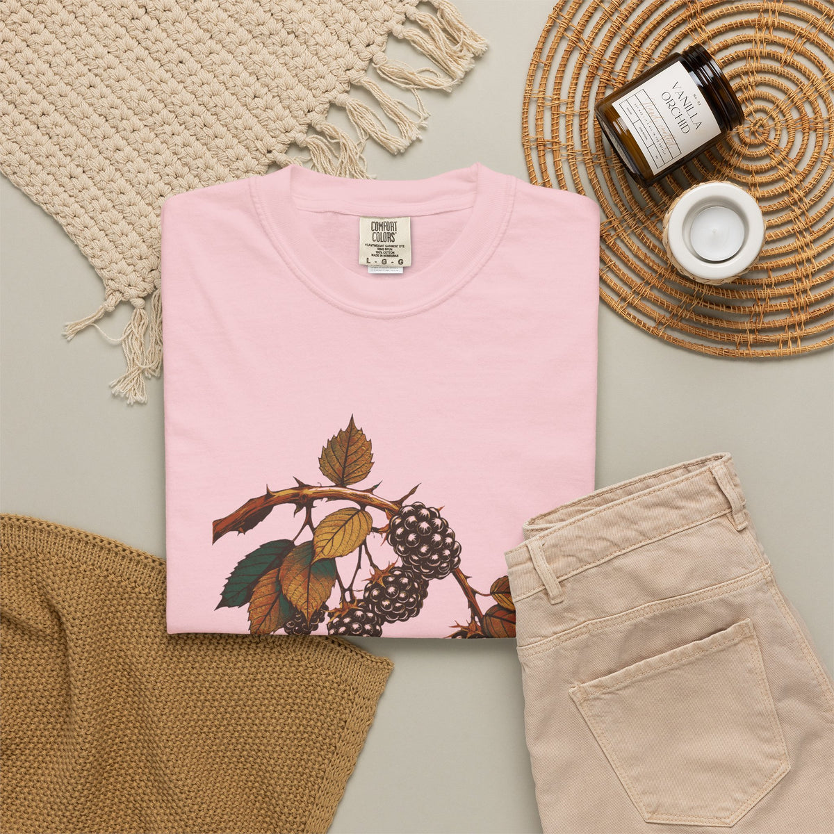 Nature Lover Shirt - Frosted Blackberry Branch Tee