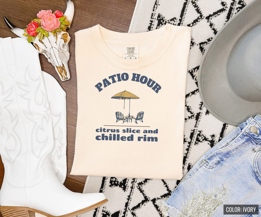 Beach Bar Goers Shirt - Patio Hour Citrus Slice and Chilled Rim Tee - photo 2