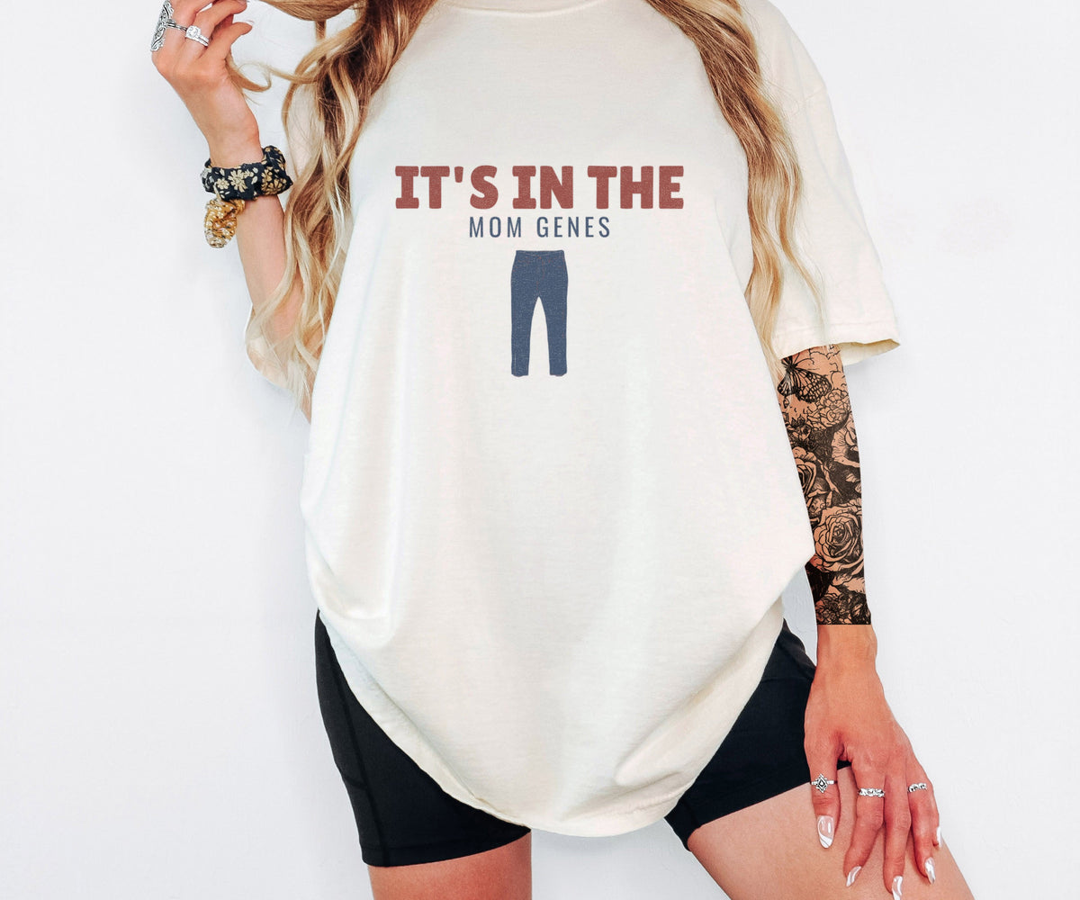 Women's New Mom Shirt - It's in the Mom Genes Tee - photo 1