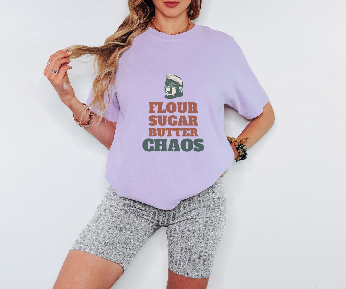 Holiday Baker Christmas Shirt - Flour Sugar Butter Chaos Tee - photo 2