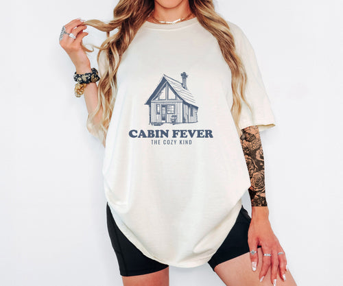 Cabin Lover Fall Shirt - Cabin Fever The Cozy Kind Tee - photo 1