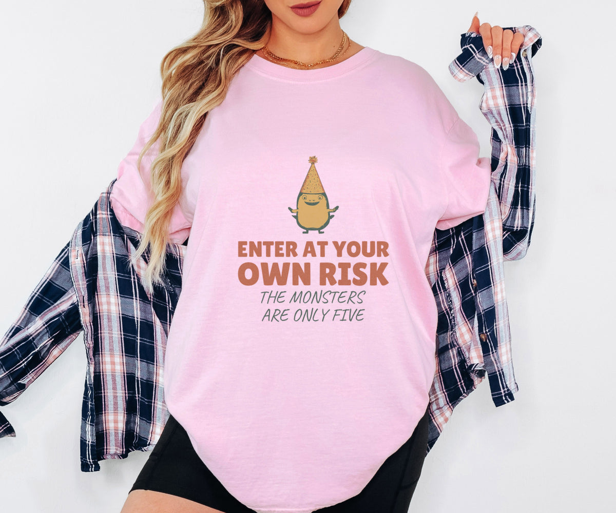Kindergarten Teacher Halloween Shirt - Enter at Your Own Risk - photo 2