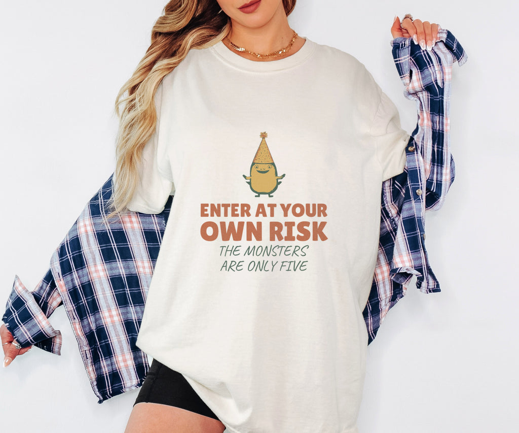 Kindergarten Teacher Halloween Shirt - Enter at Your Own Risk - photo 1