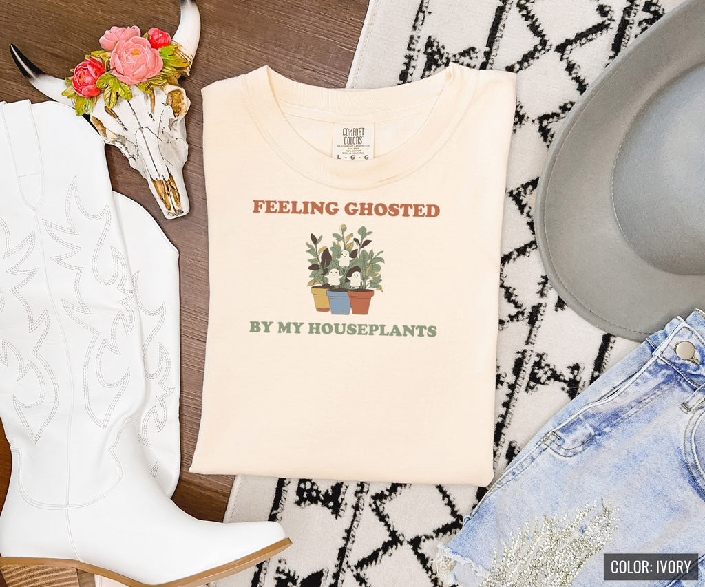Plant Lover Halloween Shirt - Feeling Ghosted by My Houseplants - photo 3