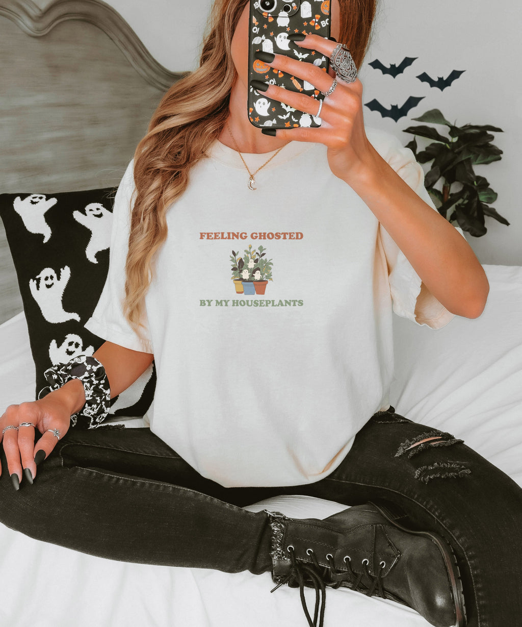 Plant Lover Halloween Shirt - Feeling Ghosted by My Houseplants - photo 2