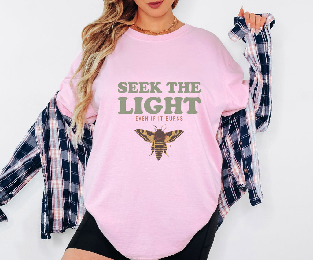 Entomology Gift Shirt - Seek the Light Even If It Burns Tee - photo 2