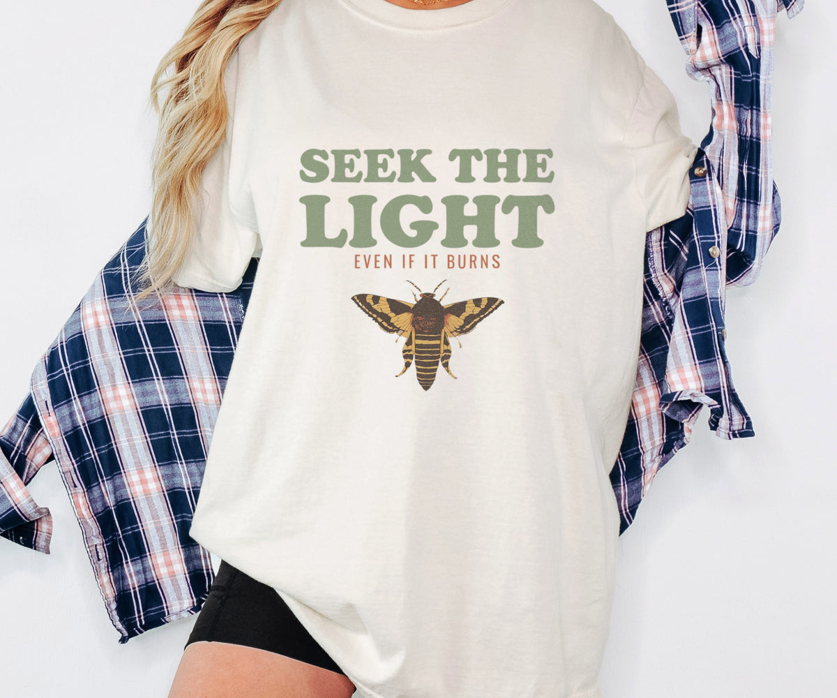 Entomology Gift Shirt - Seek the Light Even If It Burns Tee - photo 5