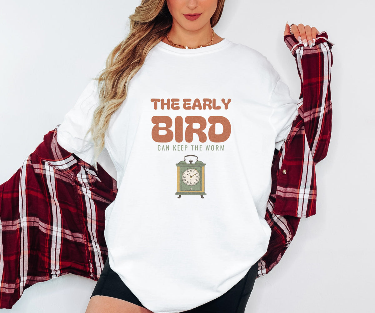 Early Bird Shirt - The Early Bird Can Keep the Worm Tee - photo 4