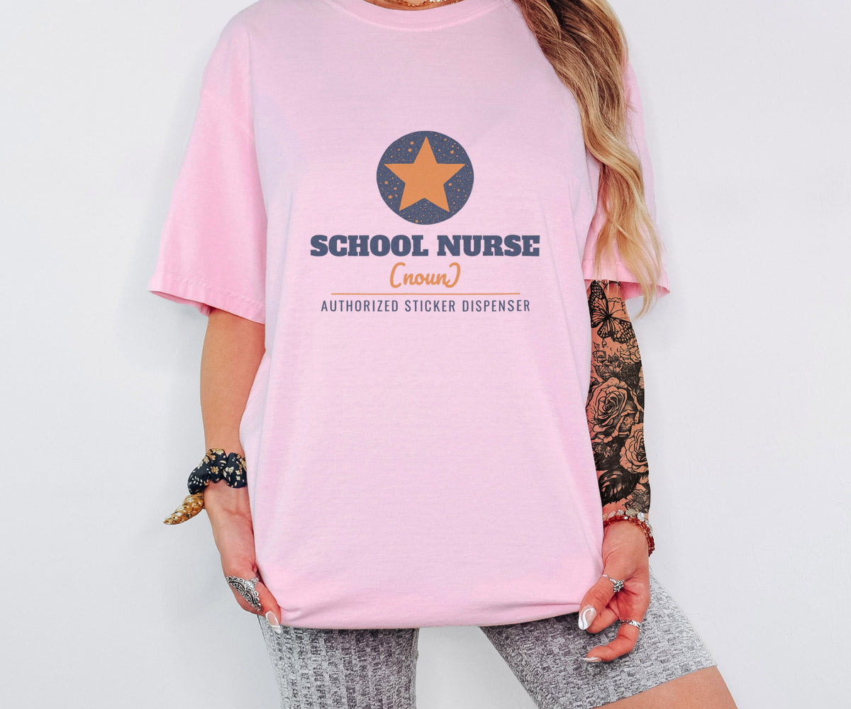 Stickers Shirt - School Nurse Authorized Sticker Dispenser - photo 1
