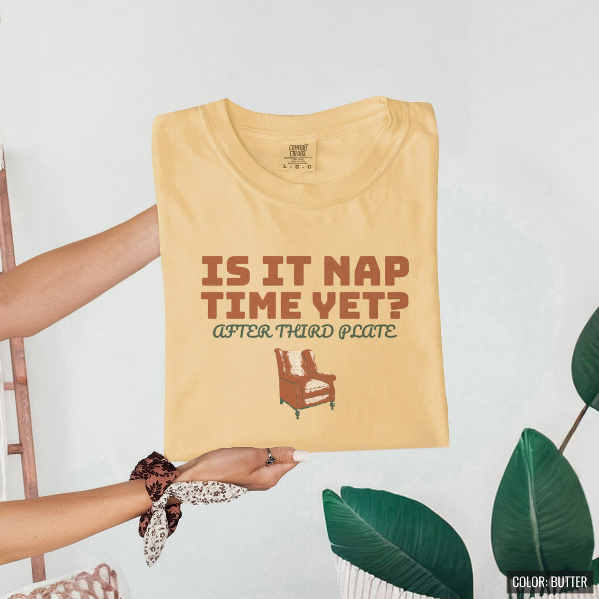 Funny Thanksgiving Nap Shirt - Is It Nap Time Yet? After Third Plate - photo 8