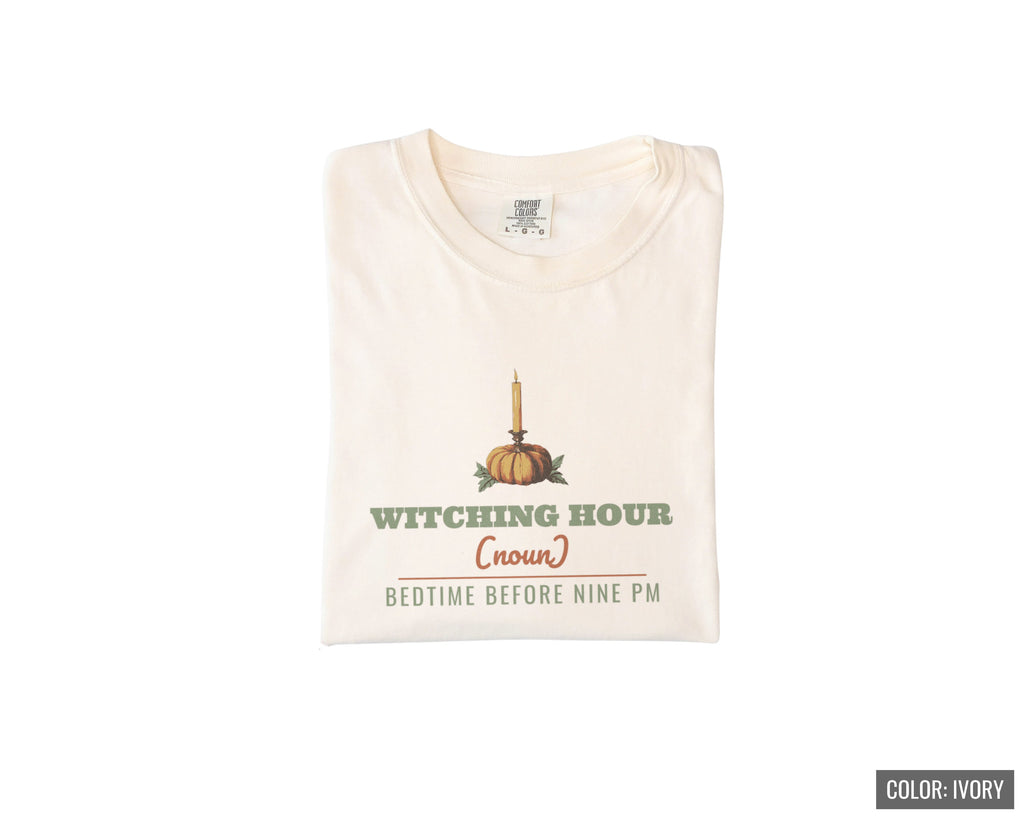 Vintage Halloween Shirt - Witching Hour Bedtime Before Nine Pm - photo 9