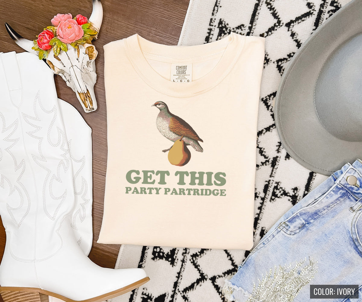 Party Guest Christmas Shirt - Get This Party Partridge Tee - photo 6