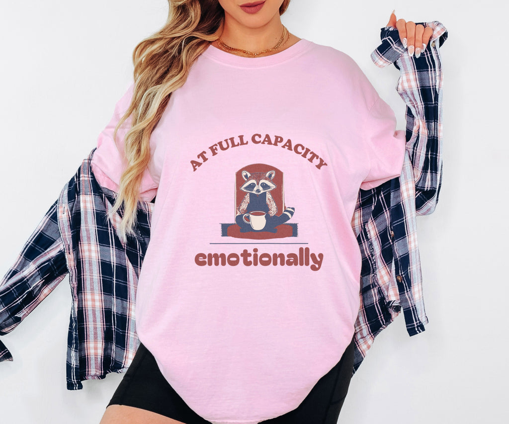 Animal Lover Shirt - At Full Capacity Emotionally Tee - photo 2