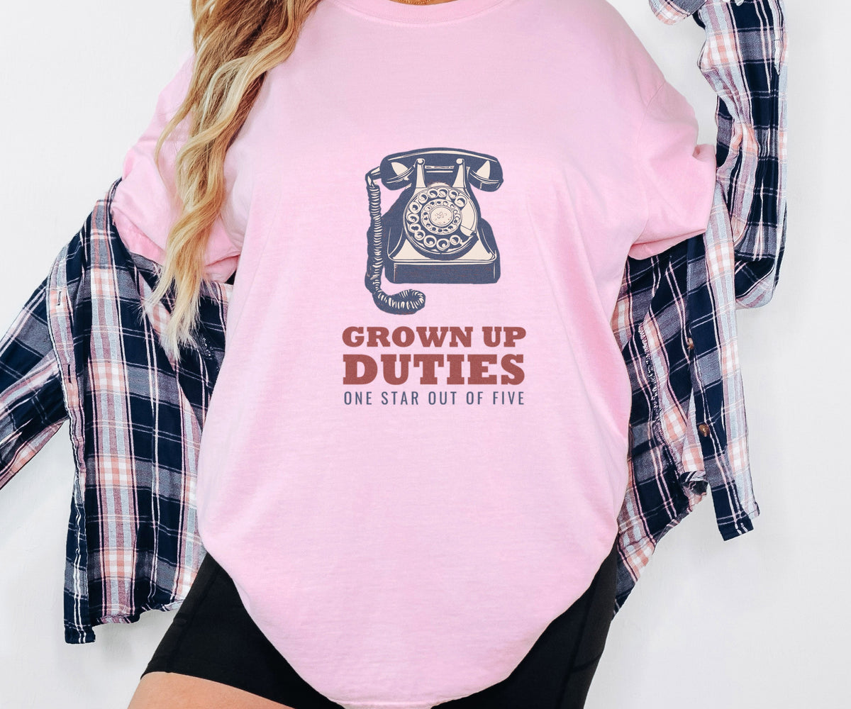 Adulting Shirt - Grown up Duties One Star out of Five - Adulting Gift - photo 1