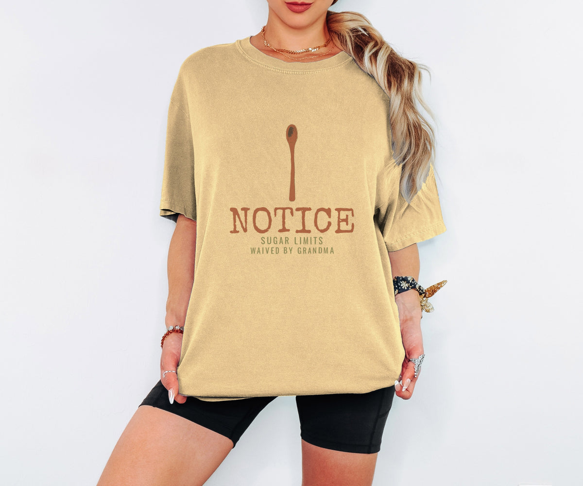 Grandma Christmas Shirt - Notice Sugar Limits Waived by Grandma Tee - photo 5