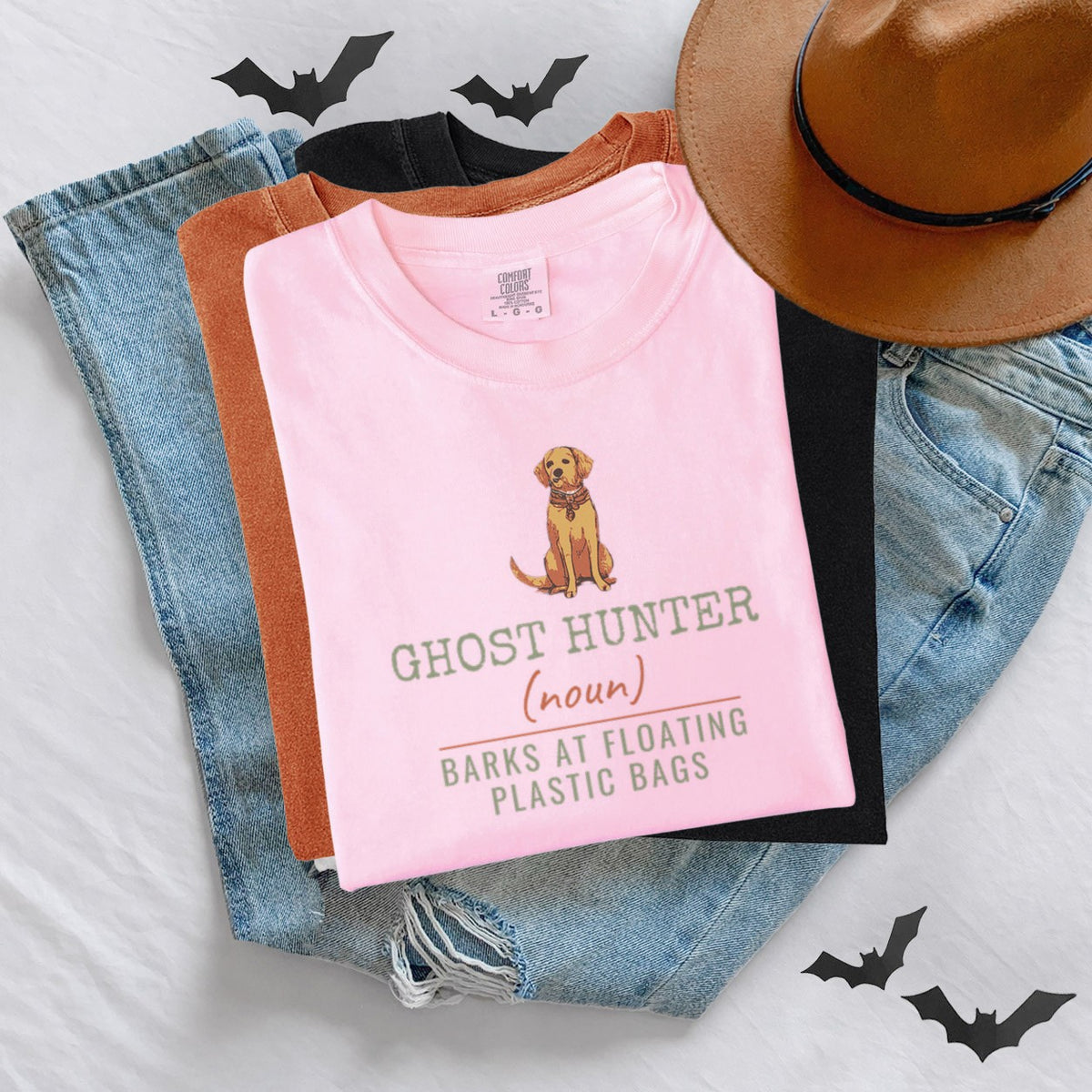 Dog Mom Halloween Shirt - Ghost Hunter Barks at Plastic Bags - photo 6