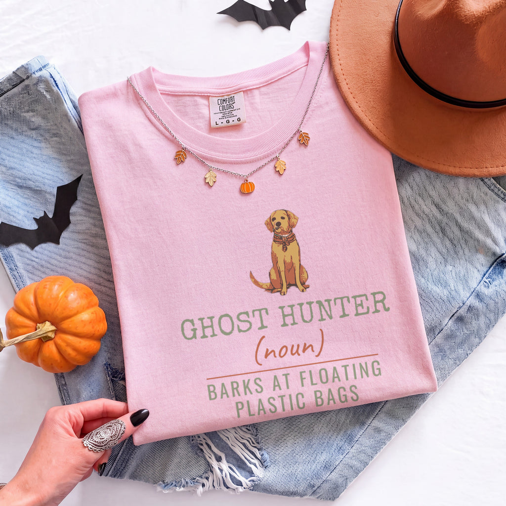 Dog Mom Halloween Shirt - Ghost Hunter Barks at Plastic Bags - photo 7