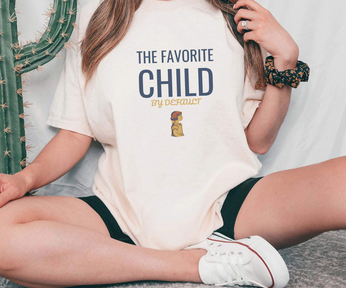 Funny Sibling Shirt - The Favorite Child by Default - Sibling Gift - photo 1