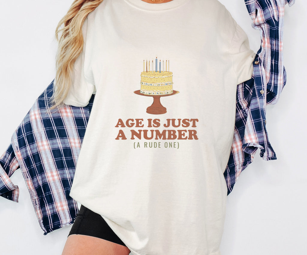 Funny Birthday Shirt - Age is Just a Number - Birthday Gift - photo 1