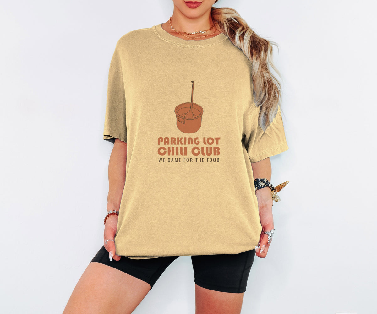 Tailgater Fall Shirt - Parking Lot Chili Club We Came for the Food Tee - photo 1