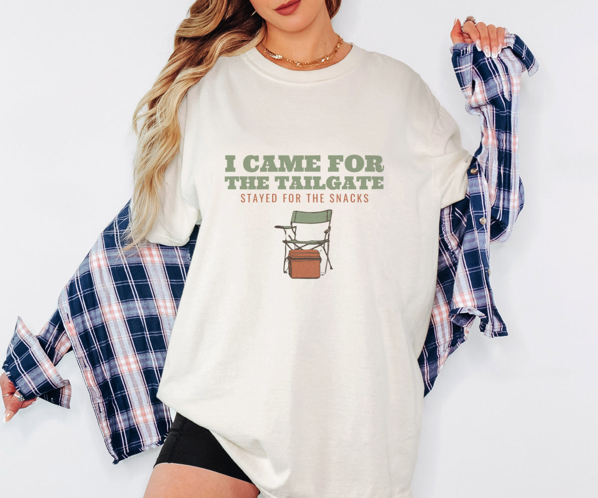 Tailgater Fall Shirt - I Came for the Tailgate Stayed for the Snacks - photo 2