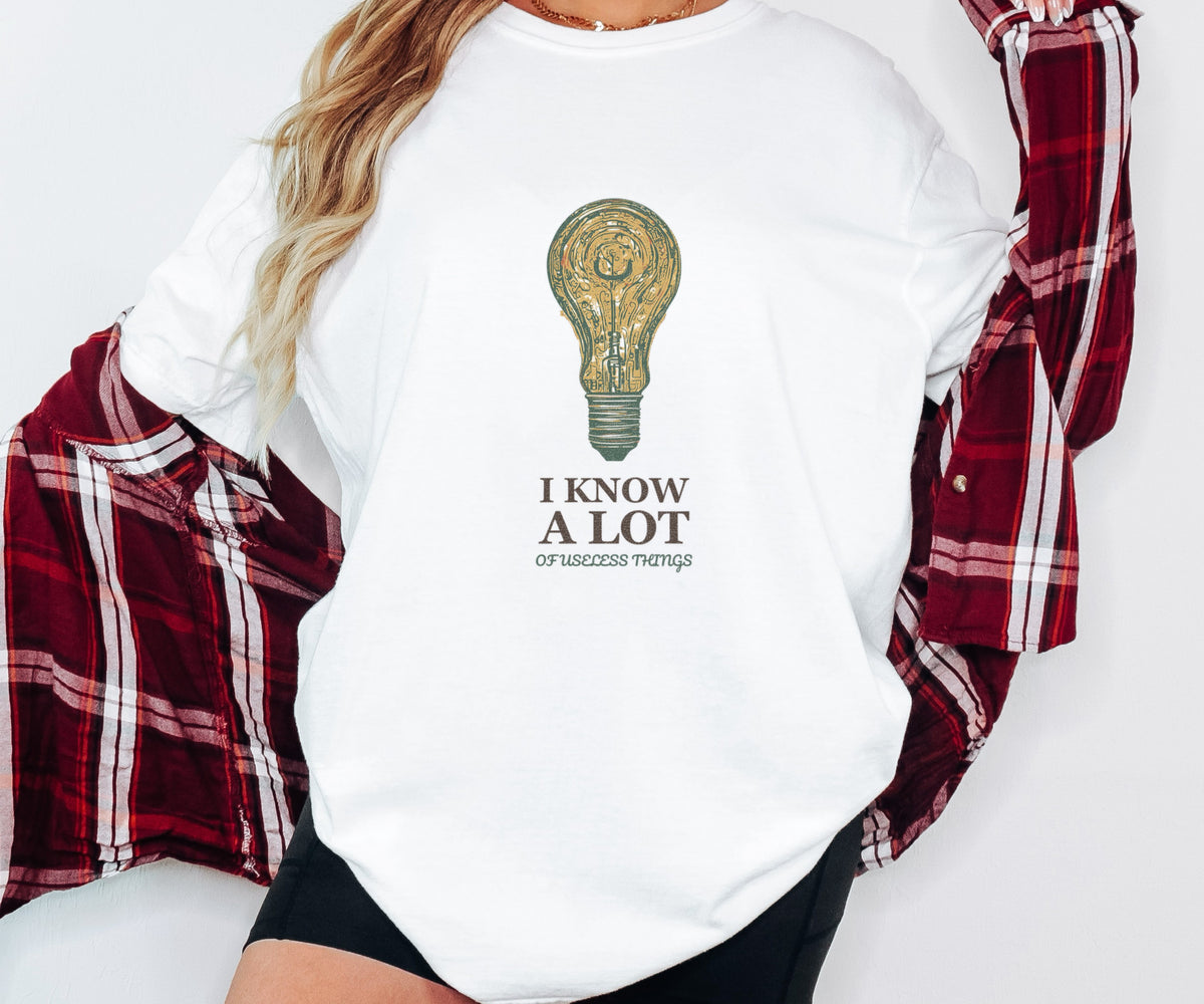 Funny I Know a Lot of Useless Things Shirt - Gift Tee - photo 3