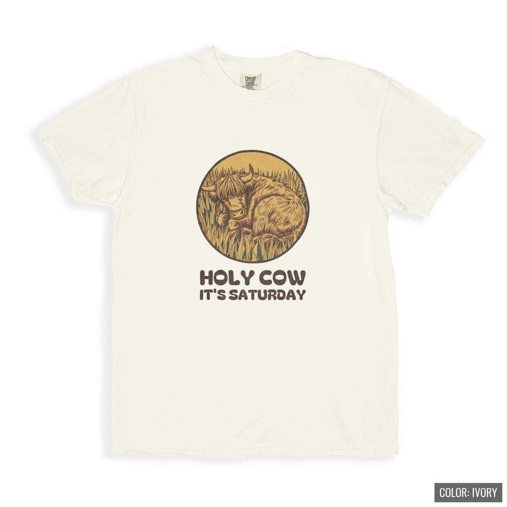 Hobby Rancher Shirt - Holy Cow It's Saturday Tee - photo 3