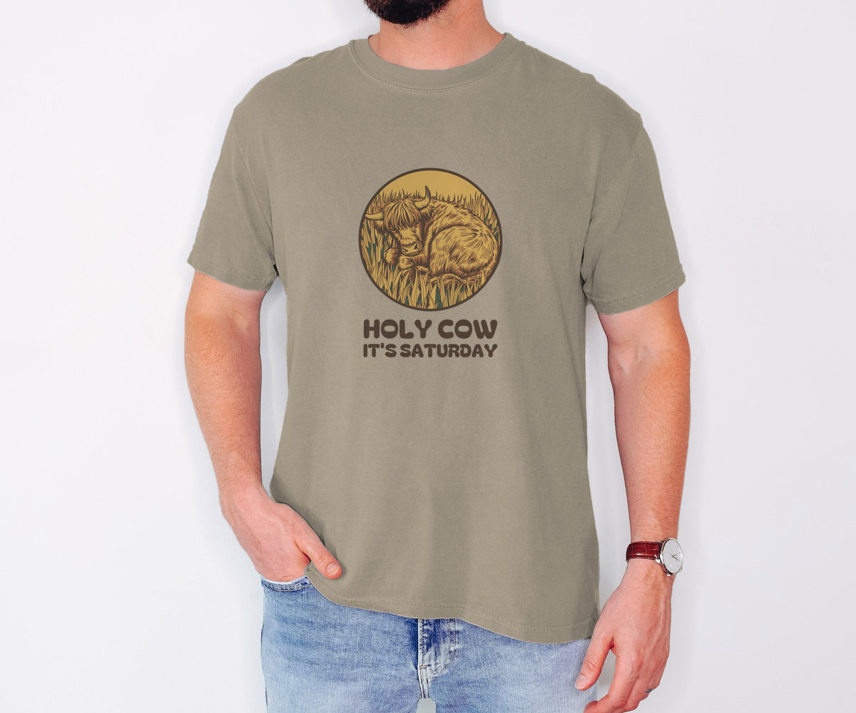 Hobby Rancher Shirt - Holy Cow It's Saturday Tee - photo 2