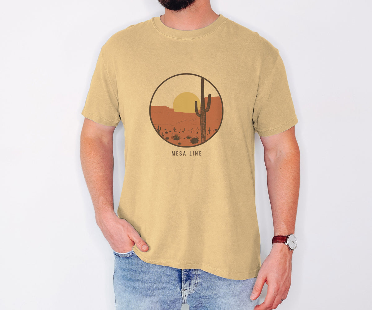 Minimalist Landscape Lover Shirt - Mesa Line Tee - photo 3