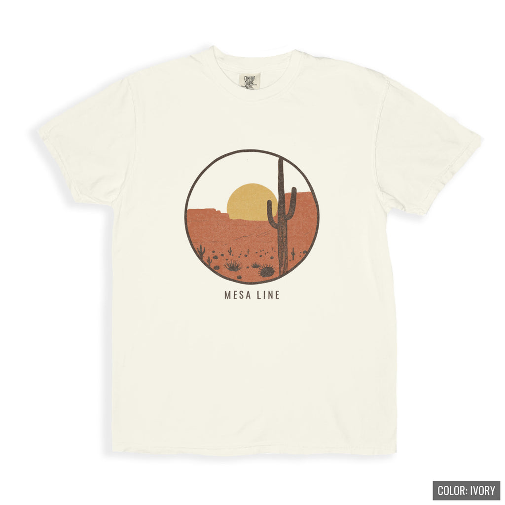 Minimalist Landscape Lover Shirt - Mesa Line Tee - photo 4