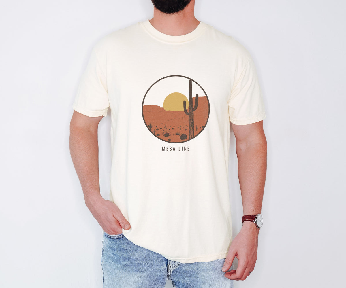 Minimalist Landscape Lover Shirt - Mesa Line Tee - photo 1