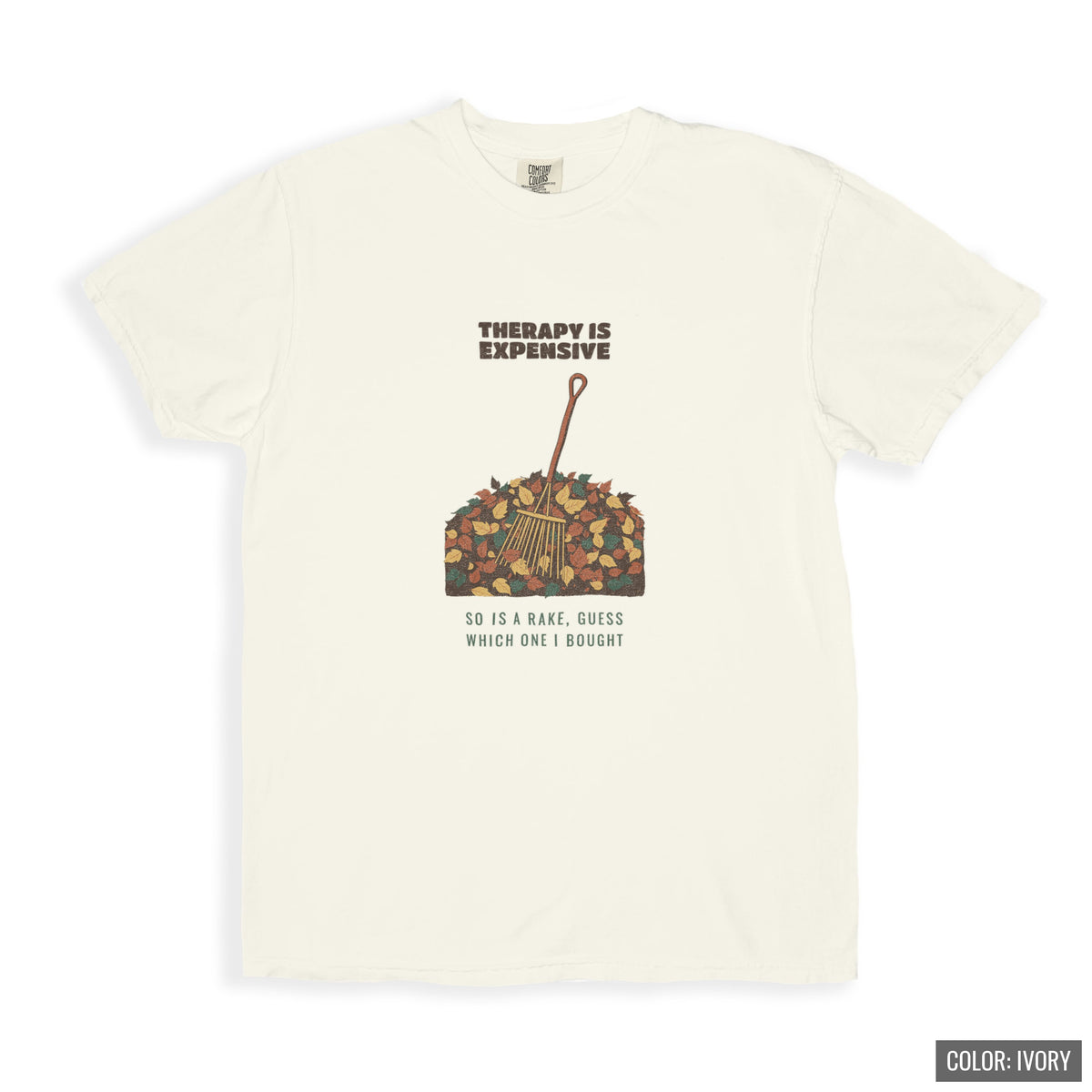 Men's Reluctant Gardener Fall Shirt - Therapy is Expensive Tee | - photo 4