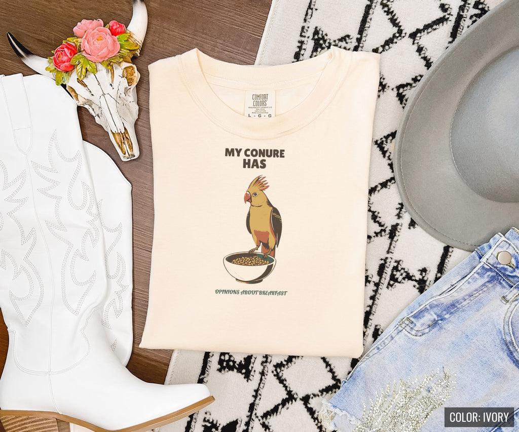 Picky Bird Owner Shirt - My Conure Has Opinions About Breakfast Tee - photo 8