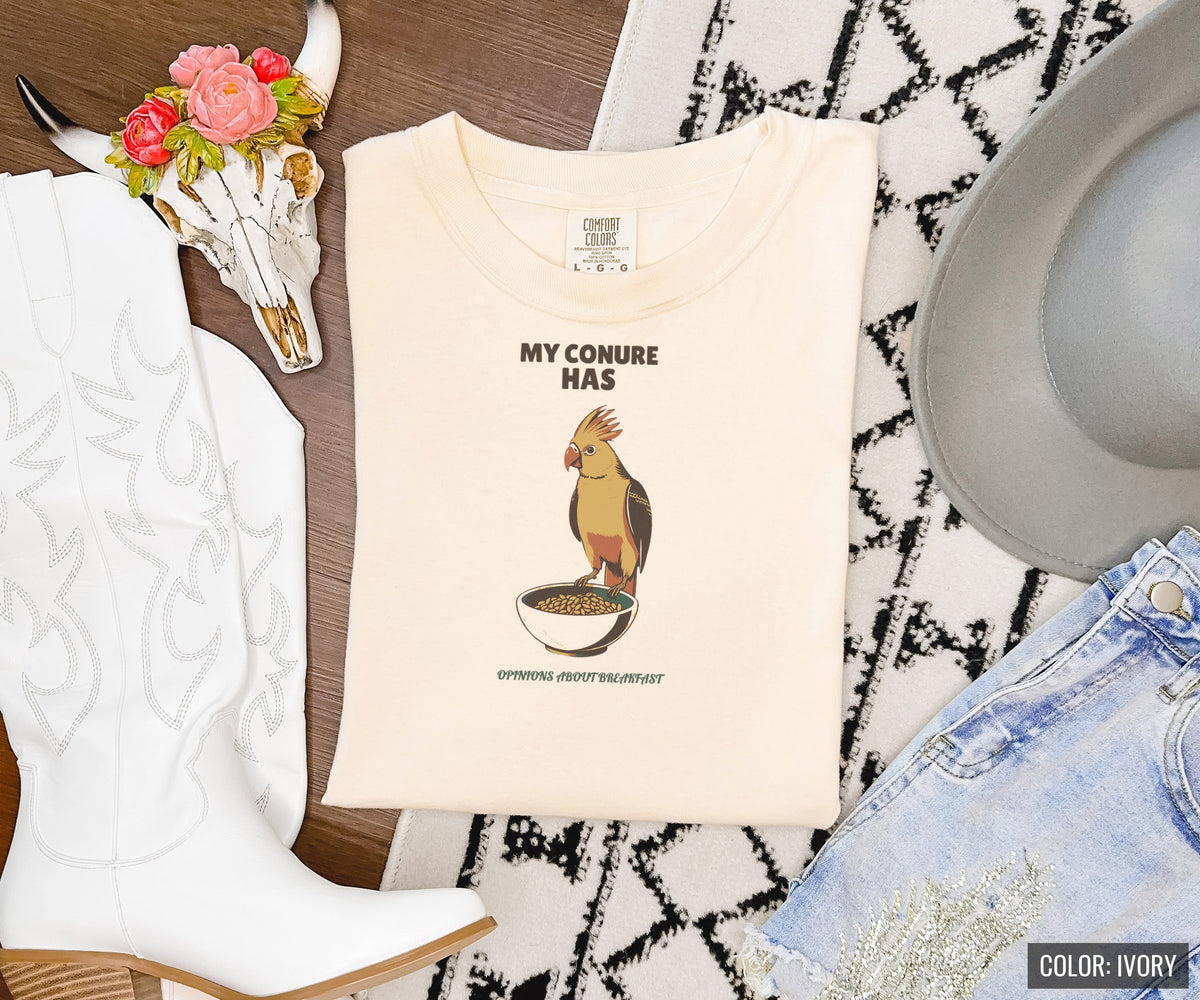 Picky Bird Owner Shirt - My Conure Has Opinions About Breakfast Tee - photo 8