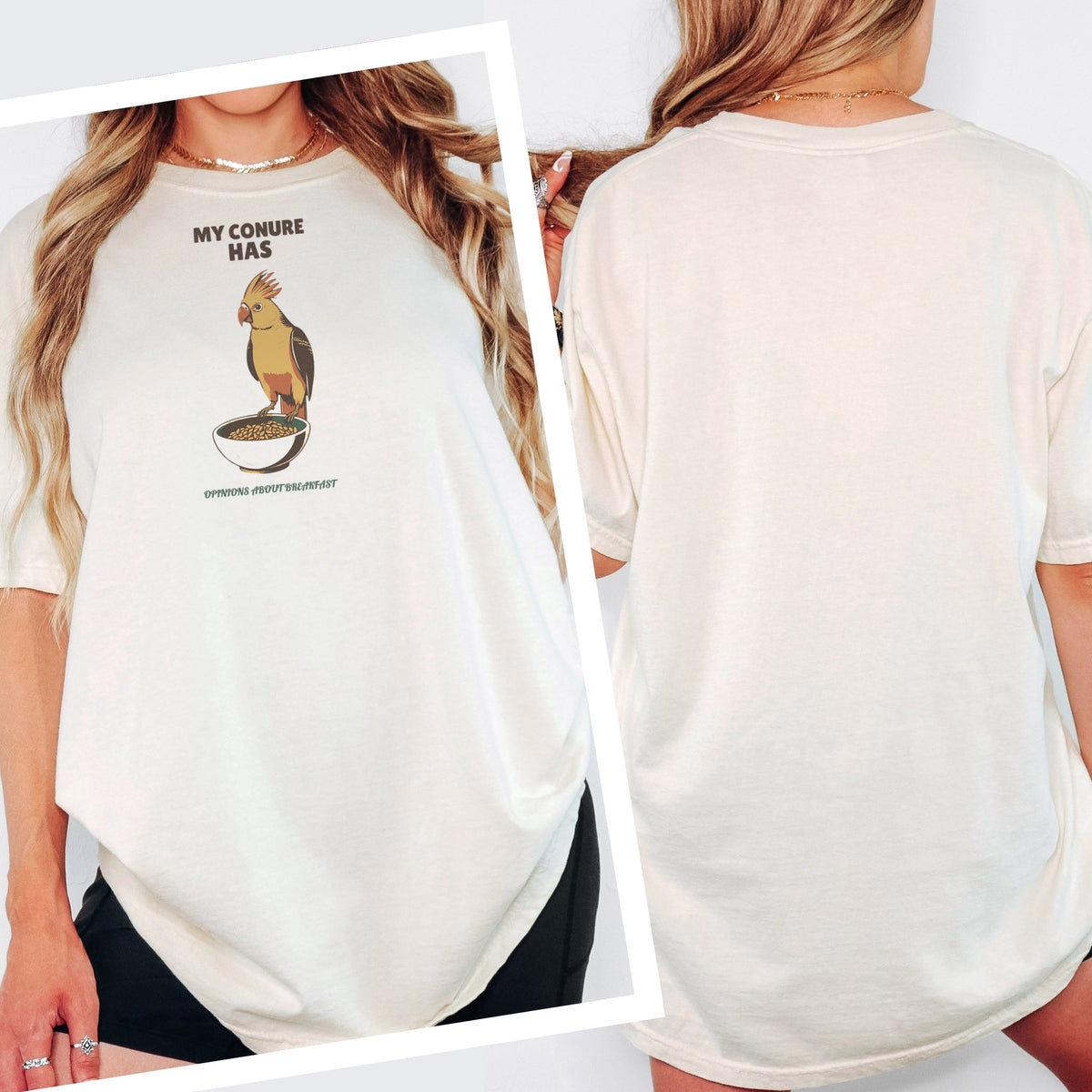 Picky Bird Owner Shirt - My Conure Has Opinions About Breakfast Tee - photo 2