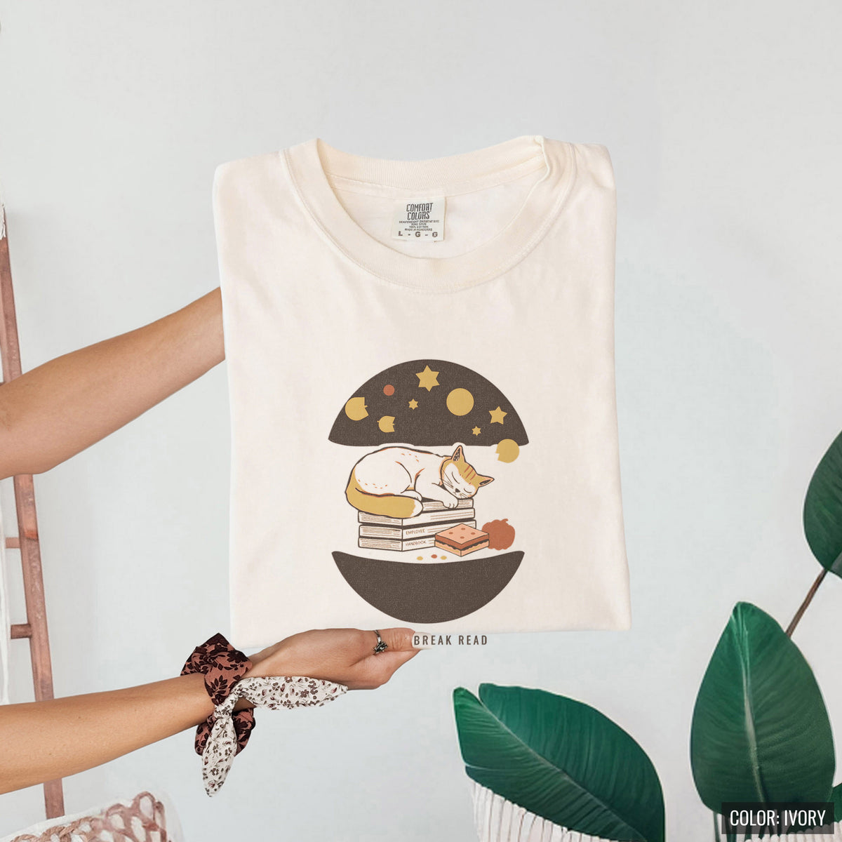 Women's Office Humor Shirt - Lunch Break Read Tee - photo 4