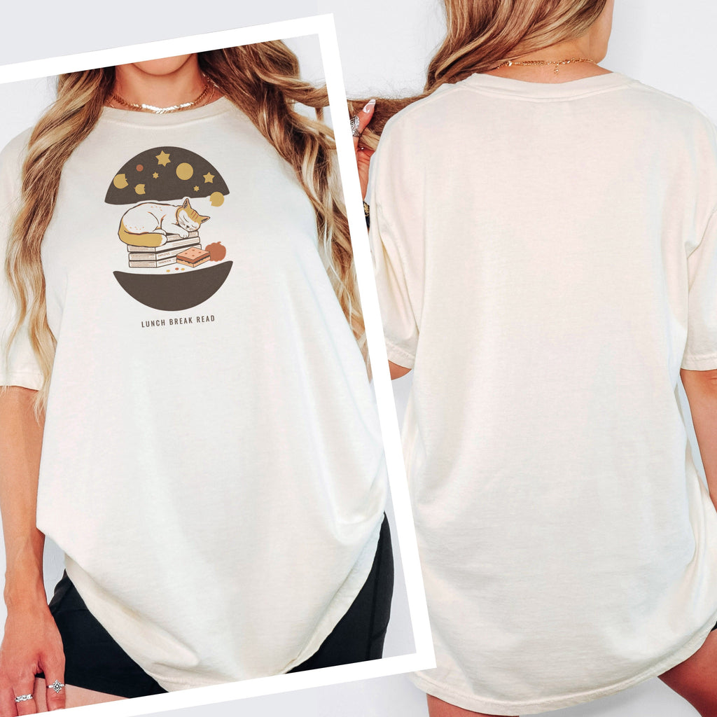 Women's Office Humor Shirt - Lunch Break Read Tee - photo 2
