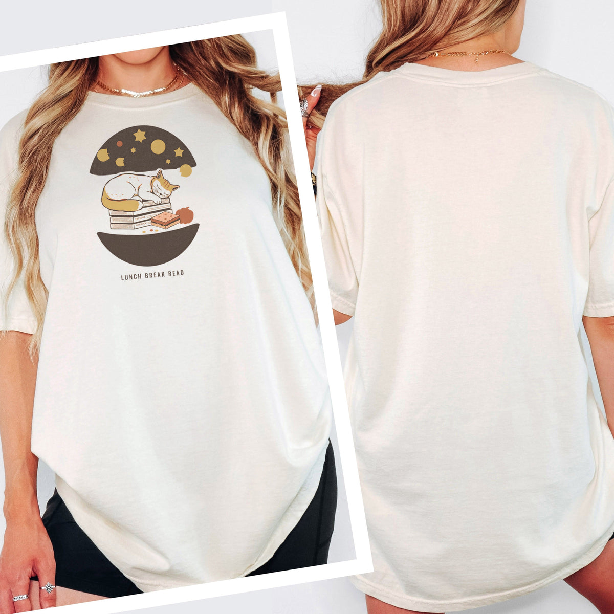 Women's Office Humor Shirt - Lunch Break Read Tee - photo 2
