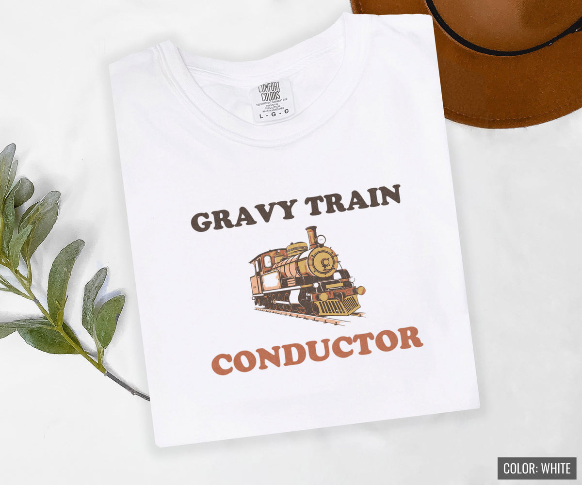 Thanksgiving Shirt - Gravy Train Conductor Tee - photo 6