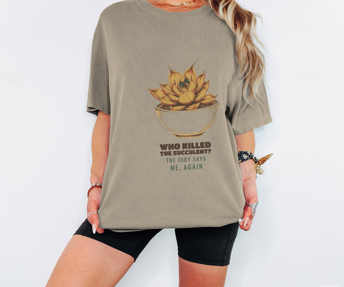 Who Killed the Succulent? Shirt Plant Parent Tee - photo 2