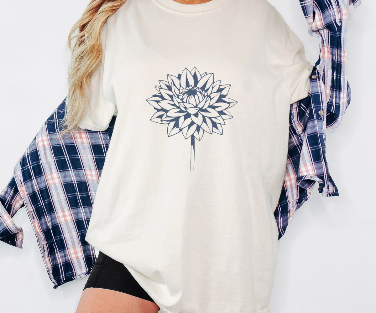 Dahlia Flower Gift Shirt - Dahlia Bloom Tee - photo 1