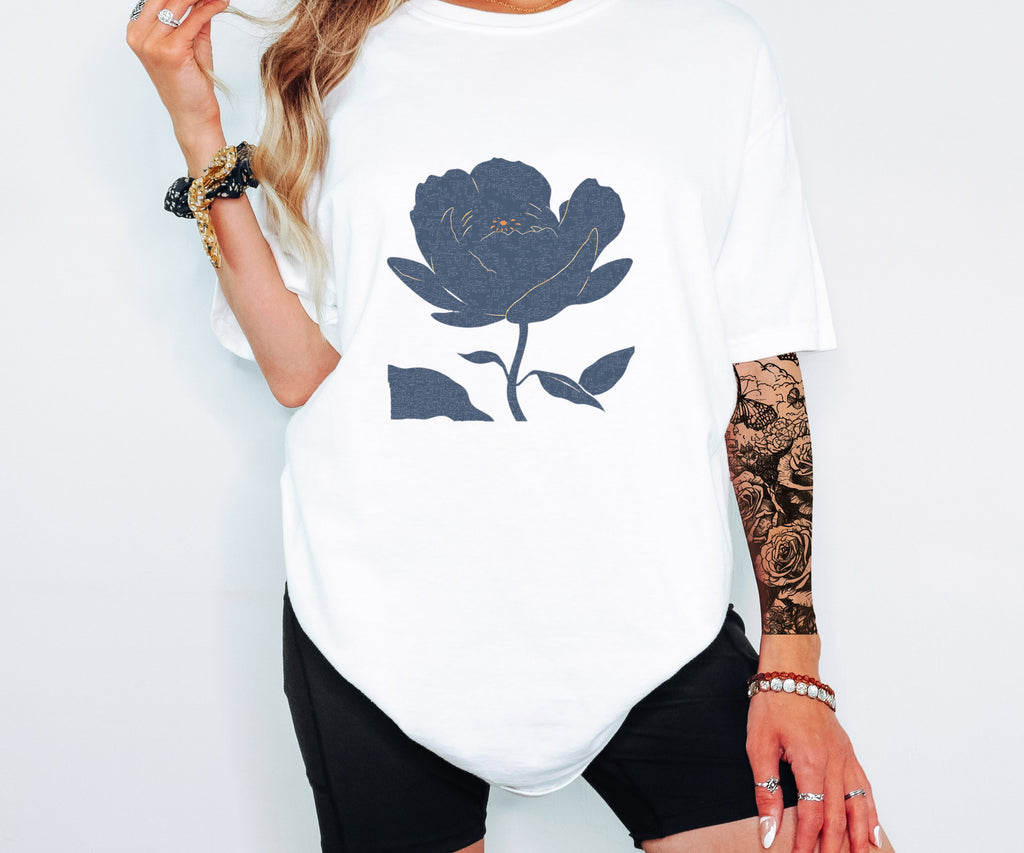 Peony Flower Gift Shirt - Peony Bloom Tee - photo 5