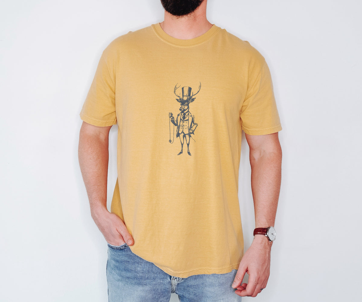 Dapper Deer Gentleman Shirt - Dapper Stag Tee for Men - photo 1
