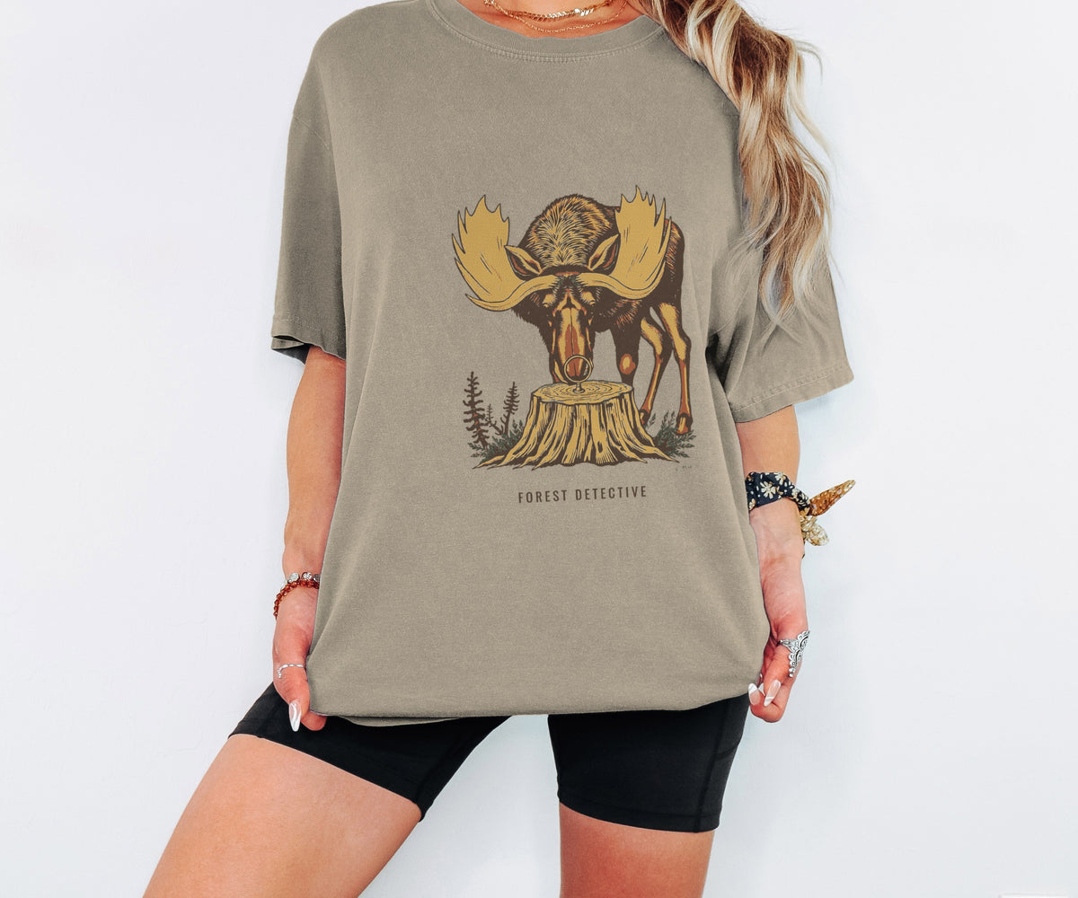Forest Detective Shirt Cozy Mystery Reader Fall Tee - photo 1