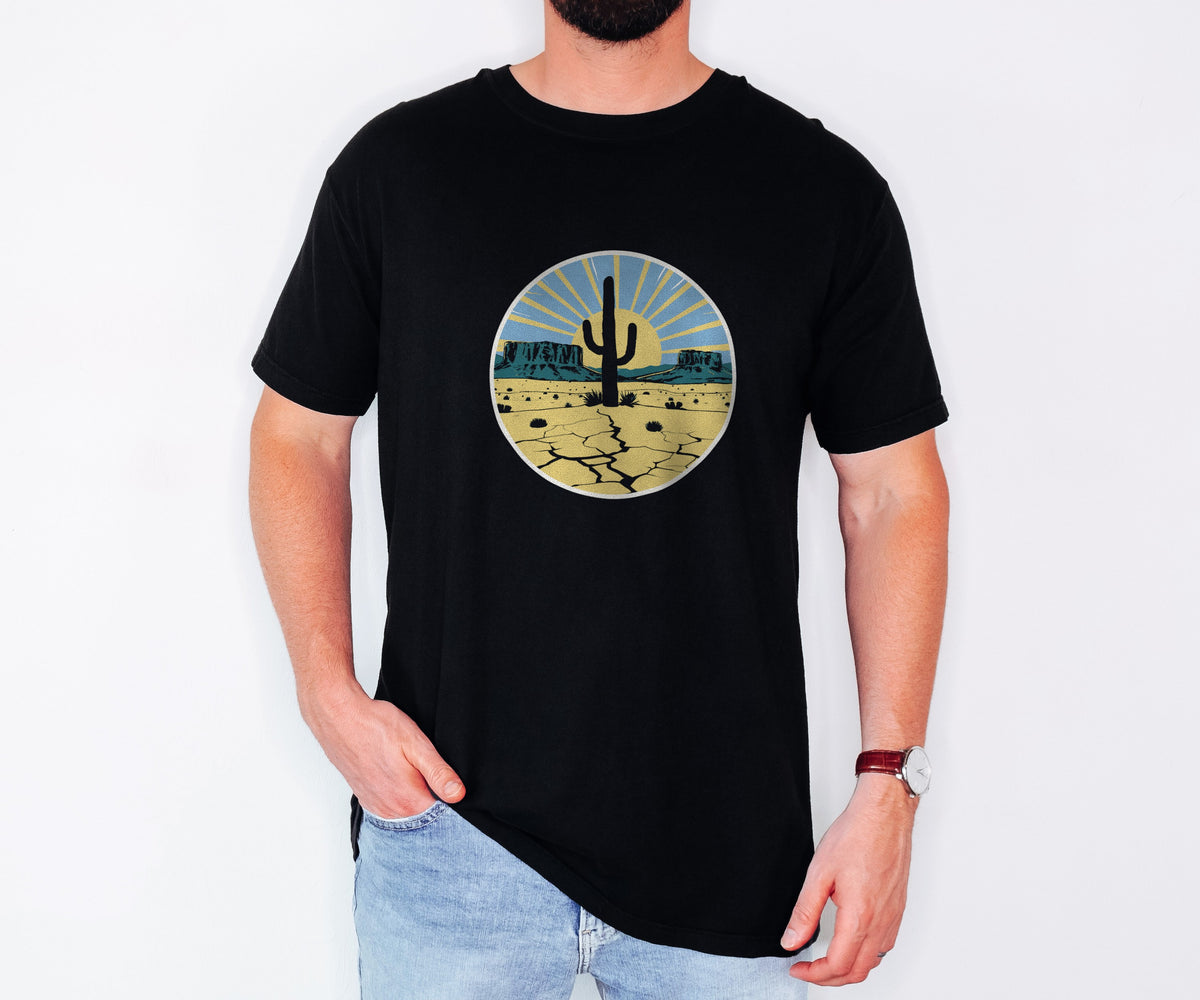 Desert Shirt - Mesa Glow Southwest Sunset Tee worn